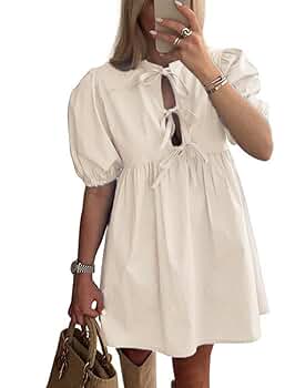 新品未使用　【YOURMLE】 PUFF SLEEVE RIBBON DRESS PUFF SLEEVE RIBBON DRESS